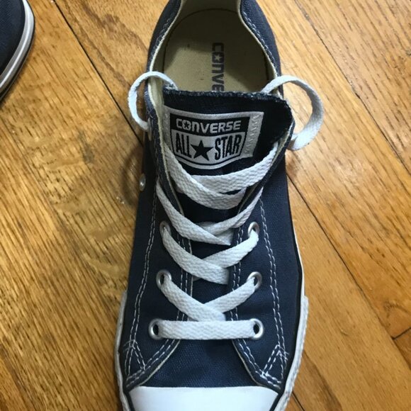 CONVERSE Sneakers- ALL STAR BLUE LOW TOP SNEAKER - UNISEX YOUTH size 3 - Picture 3 of 13